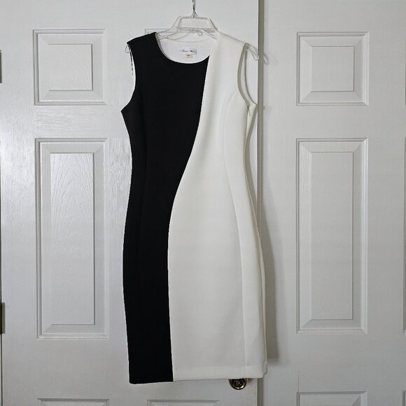 Calvin Klein Sleeveless Colorblock Sheath Dress - Picture 7 of 7
